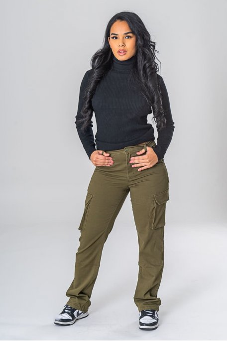 Cargo pants with adjustable waist and elastic ankles - Cinelle Paris,  fashion women.