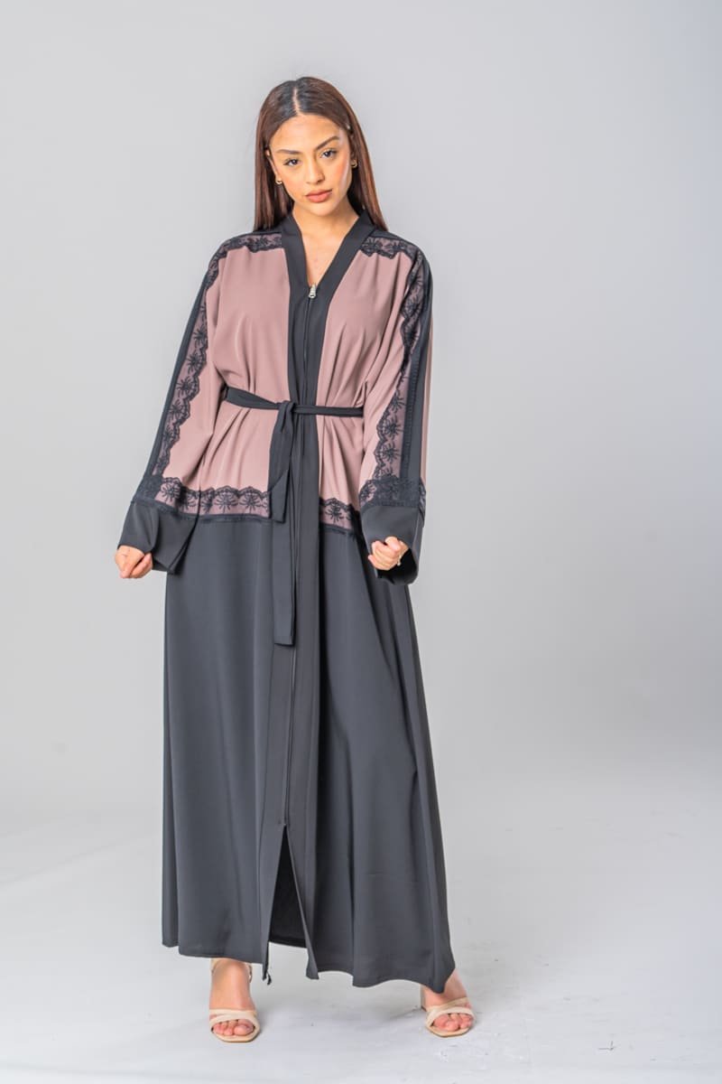 Belted abaya outlet