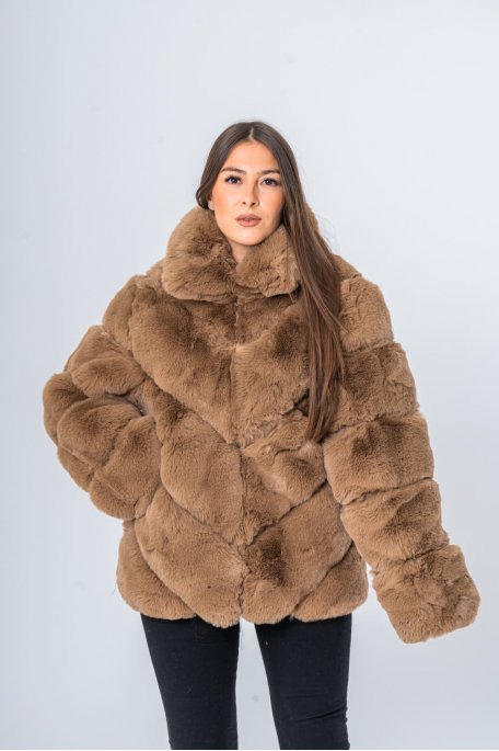 copy of Camel faux fur coat