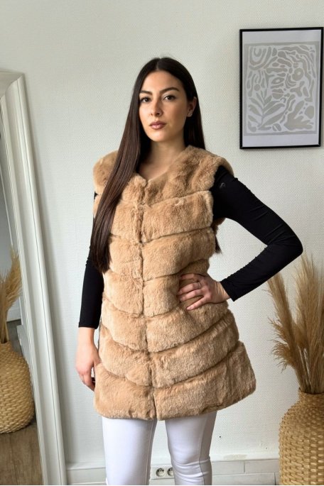 Women Faux Fur Coat Jacket Sleeveless Vest Winter Warm Waistcoat Gilet  Outwear | eBay