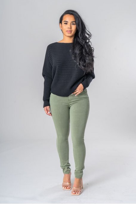 copy of Schmale Push-up-Jeans in Khaki