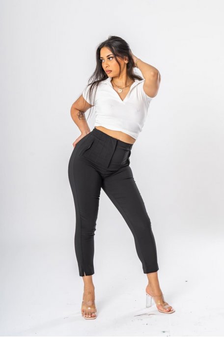 copy of Black straight-leg tailored pants