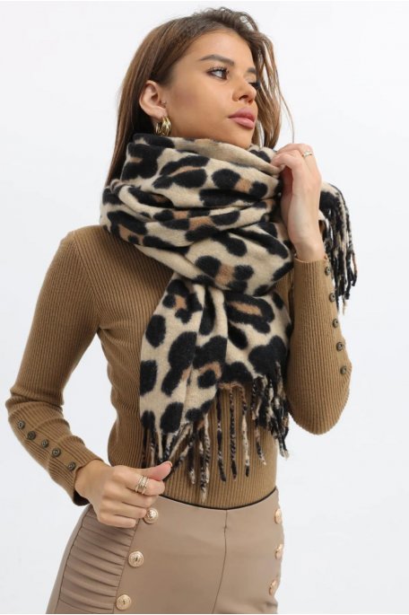 Leopard scarf