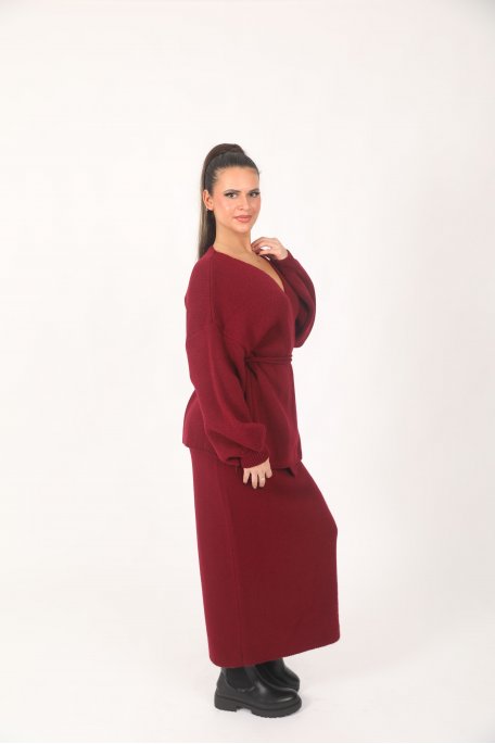 Ensemble Jupe Bordeaux