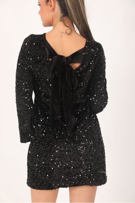 Robe Paillette Noire