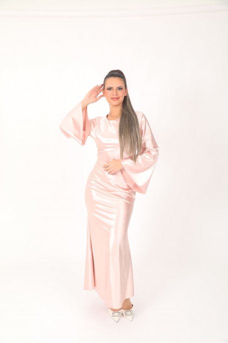 Robe Satinée Rose