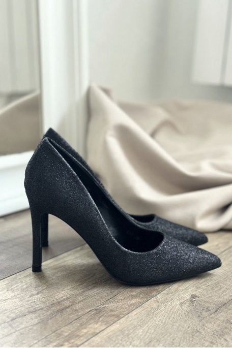 copy of Black sequined pumps