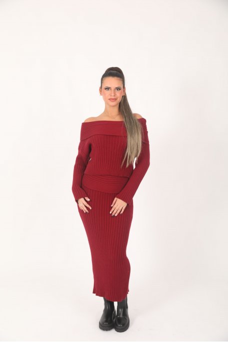 Ensemble Jupe Bordeaux