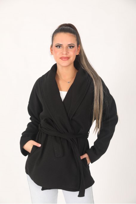 Manteau Court Noir