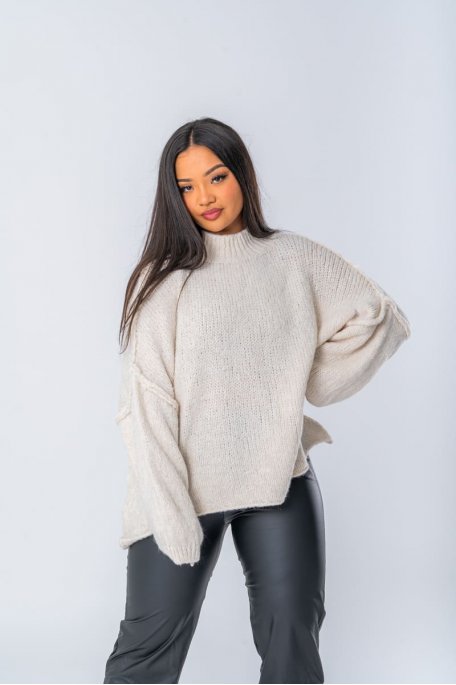 copy of Beige knitted sweater