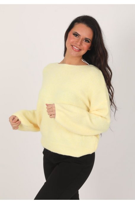 Yellow Round Neck Sweater