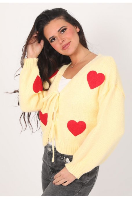 Yellow Heart Vest