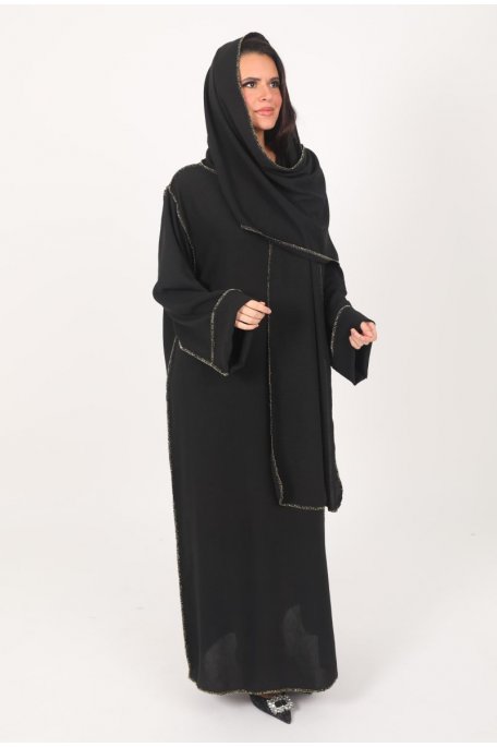 Abaya-Kleid Schwarz