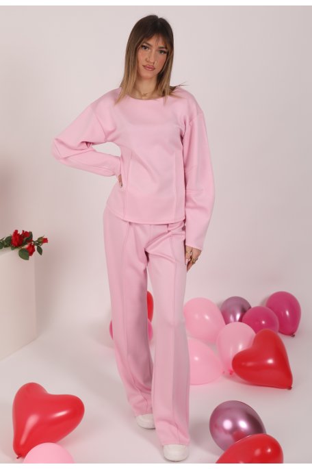 Ensemble jogging rose