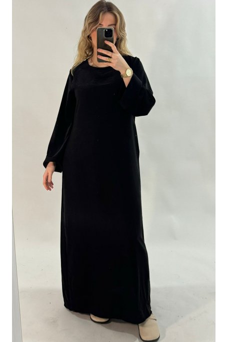 Robe ample à poches noire