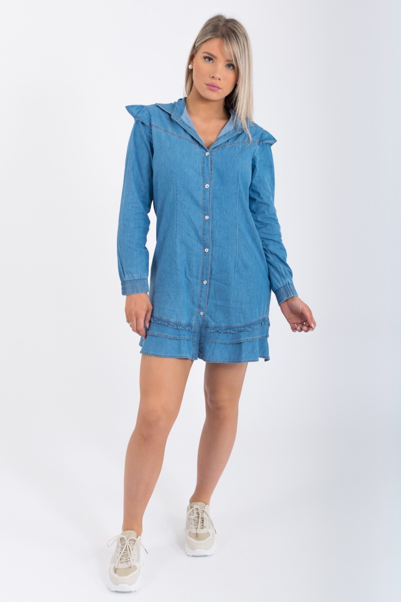 robe chemise en jean